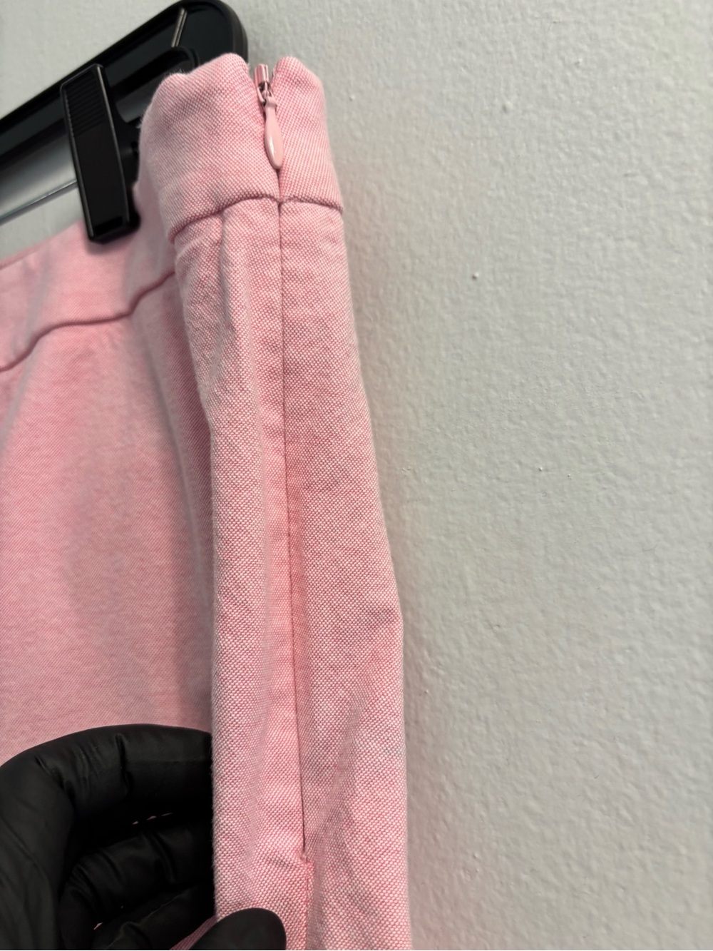 Talbots Chatham Crop Pants Pink Mid Rise Side Zip Stretch Capris Women's Size 12 - Picture 5 of 13